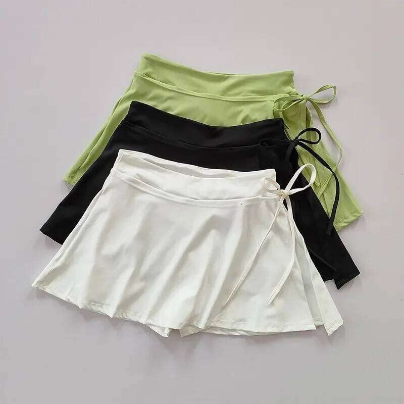 Tennis Sports WOMEN'S Summer Hip-covering Anti-glare Mask Skirt Running Training Quick-drying Leisure Fitness Short XJ260131