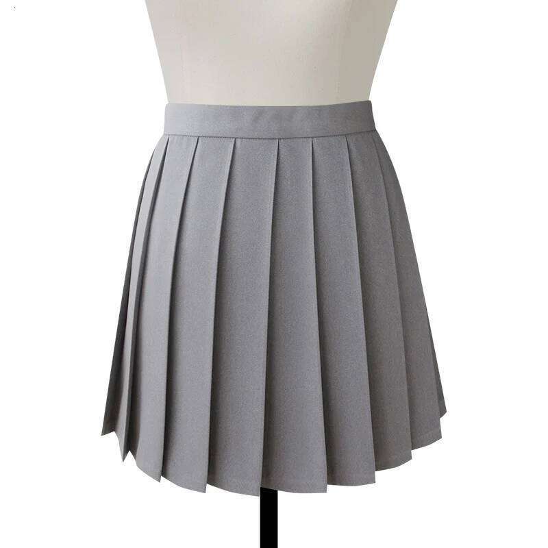 Multi color Japanese high waist skirts JK student Girls solid pleated Cute Cosplay school uniform skirt DA067 XJ260131