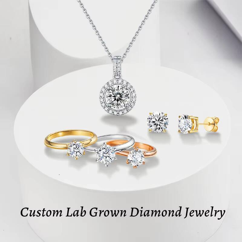 Starsgem 14K 18K Gold Ring IGI Certificate Diamond Ring 2-21ct Pear Cut HPHT CVD Pear Cut White Yellow Rose Gold Diamond Ring