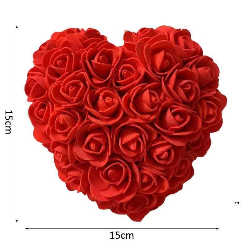 15cm Rose Love Box Artificial Flower Wedding Decoration Valentine's Mother's Day Gift Home Decor Y260131