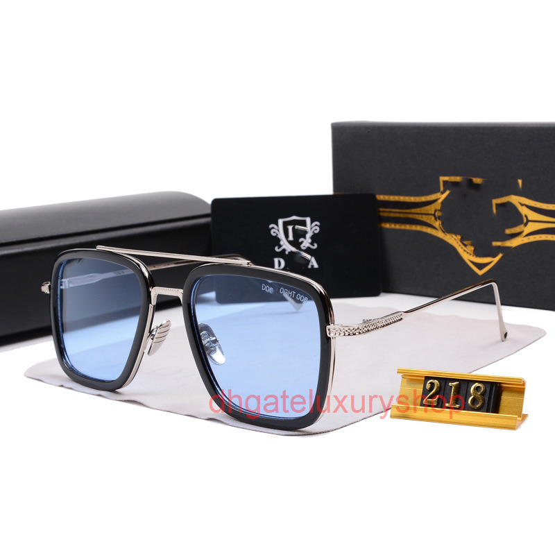 With Box Ditaly sunglasses men Iron Man Sunglasses Mens Trendy Glasses Fashion Square Frame Spider-Man Sunglasses