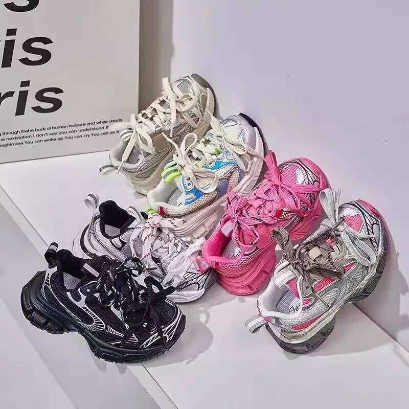 Children's Sneakers Chunky 2025 New Girls Basketball Fashion Versatile Kids Causal Boys Sports Shoes for School Breathable Y260128