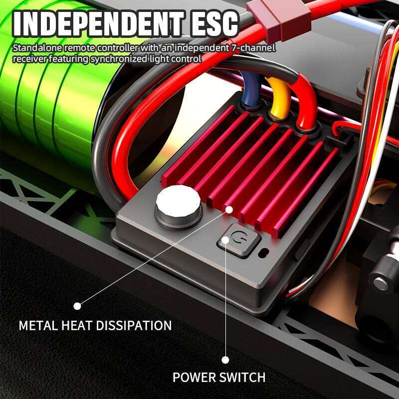 1:12 Alloy All Terrain Off Road High Speed Remote Control 90KM/H 3S Battery Lighting 4WD Brushless Racing Drift RC Car Truck Y260131