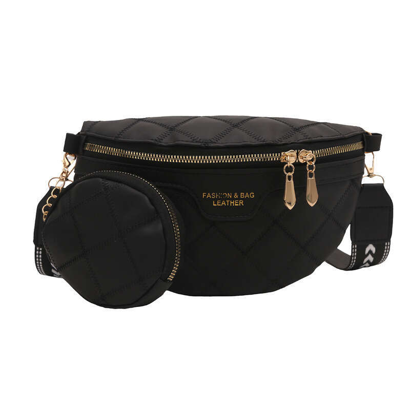 Quilted Autumn Winter New Trendy Fashion Crossbody Chest for Women Popular Stylish Ins Texture Niche Waist Bag