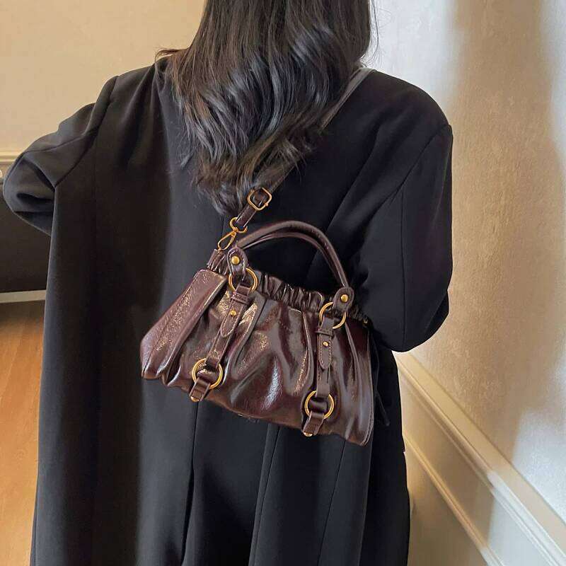 LEFTSIDE Small PU Leather Crossbody Bag for Women Shoulder Bags 2025 Designer Luxury Short Handle Brand Handbags and Purses XJ260131