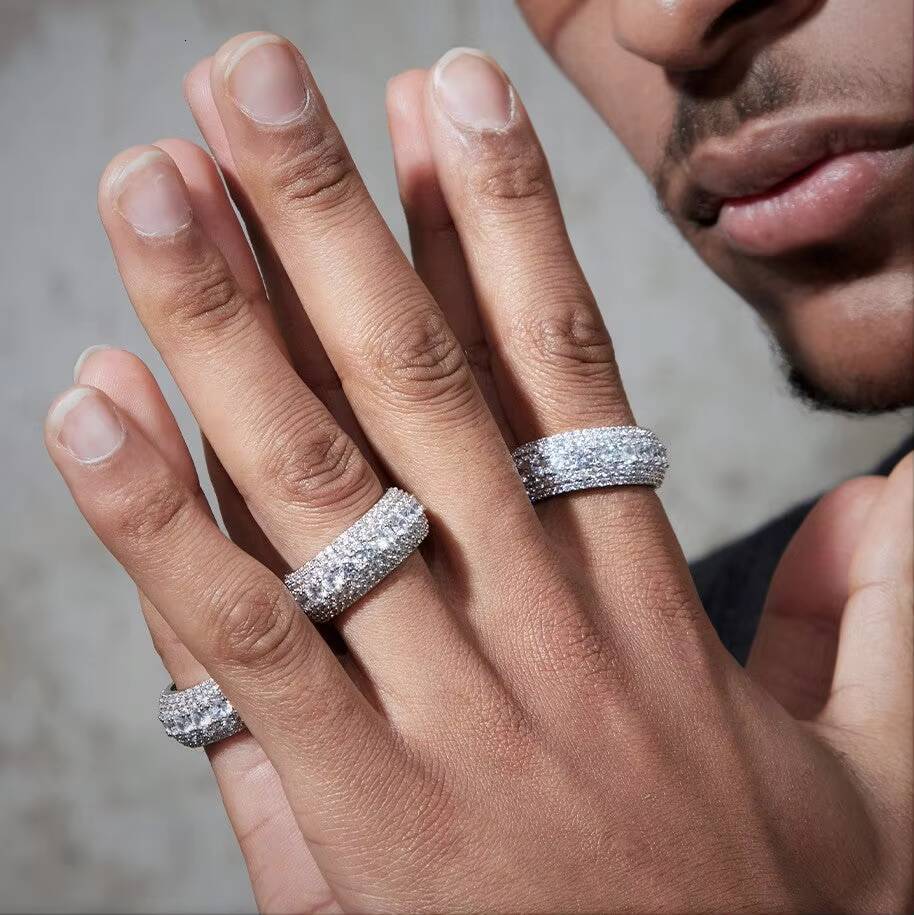 2026 new style Hip Hop Fine Jewelry Rings Gold Iced Out VVS Moissanite Diamond Silver 10K Plated Men CLASSIC 925 Sterling Silver Ring