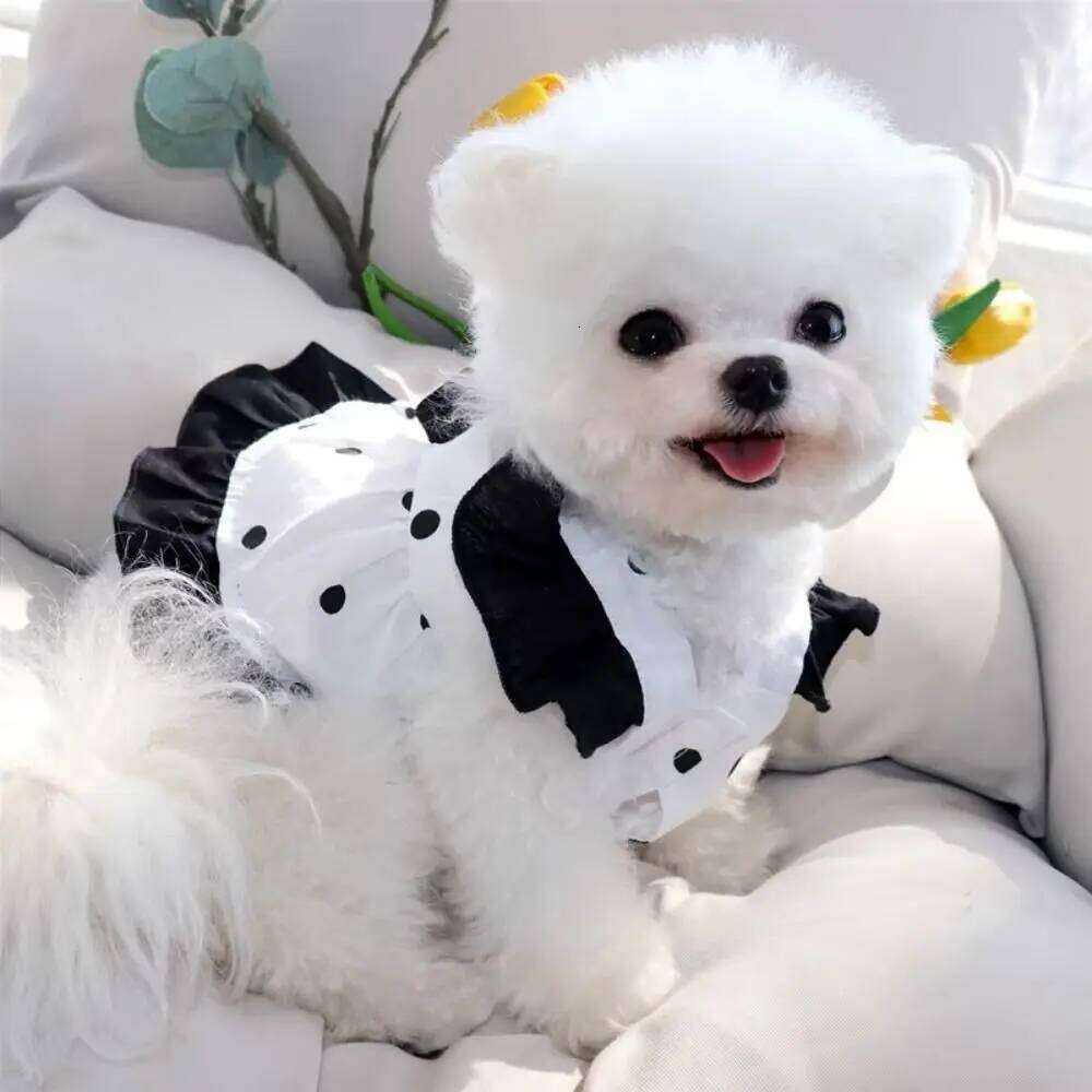 Chest Strap Cute Dog Princess Dress Soft Breathable Pet Skirt Thin Design Cat Vest Harness Poodle Chihuahua H260130