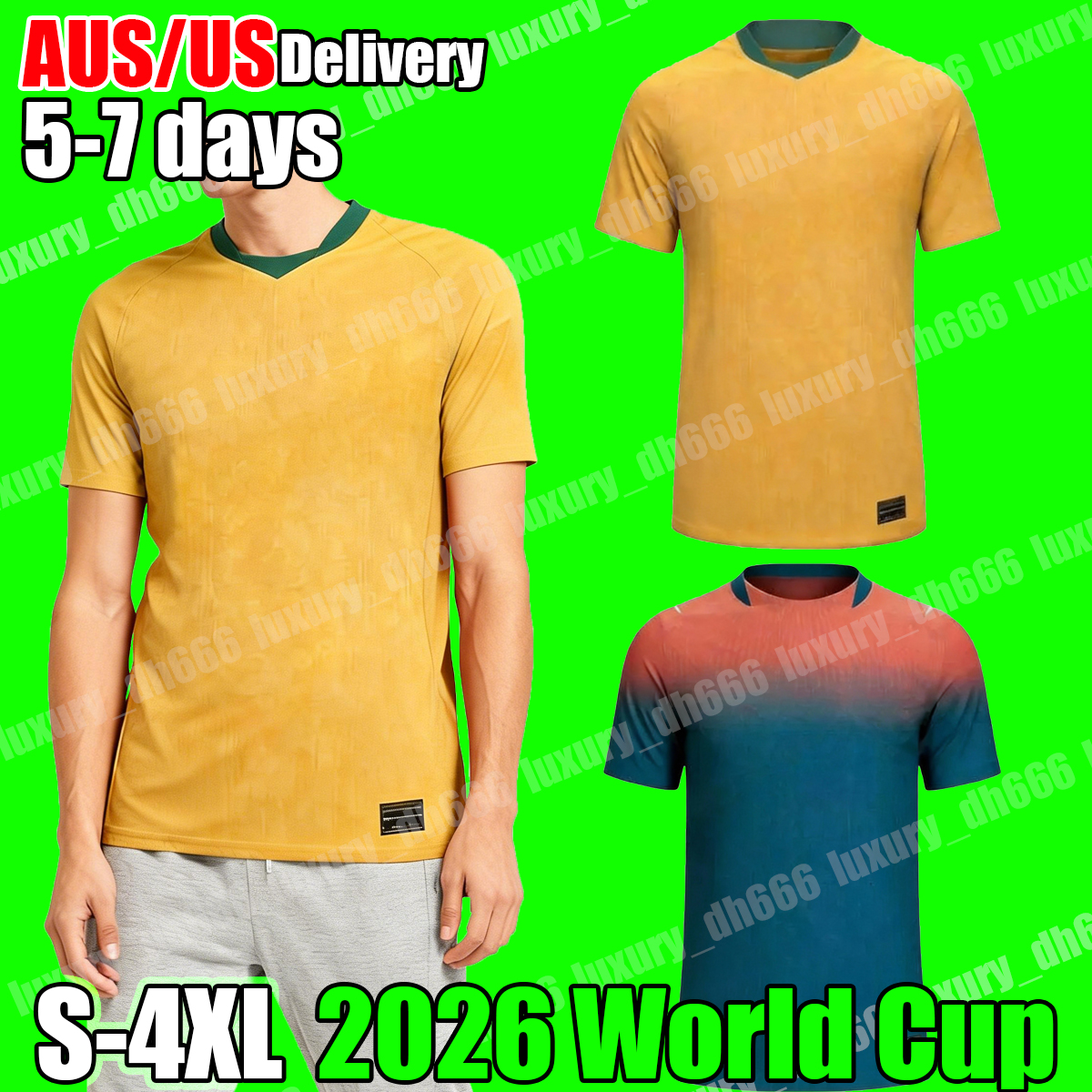 XXXL 4XL National Team Australia jersey 2026 world cup Soccer Jersey Irankunda Toure Metcalfe Mcgree Ryan football shirt football jersey Top SOUTTAR HRUSTIC BOYLE