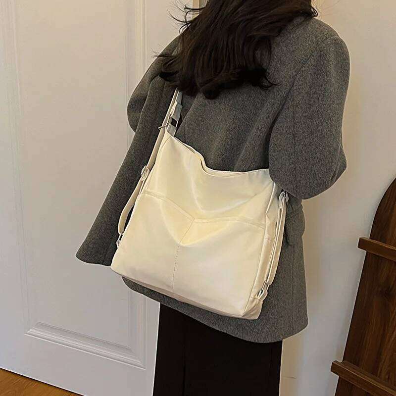 University Student Women's Tote Bag Hot Sale of The Season New Versatile High-End Large Capacity Commuter Backpack Autumn Winter