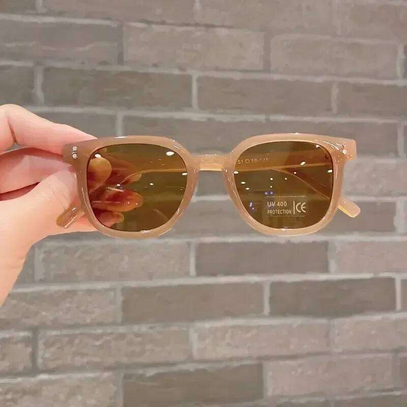 Children Sunglasses Vintage UV400 Sun Outdoor Cute Girl Boy Protection Square Glasses H260130