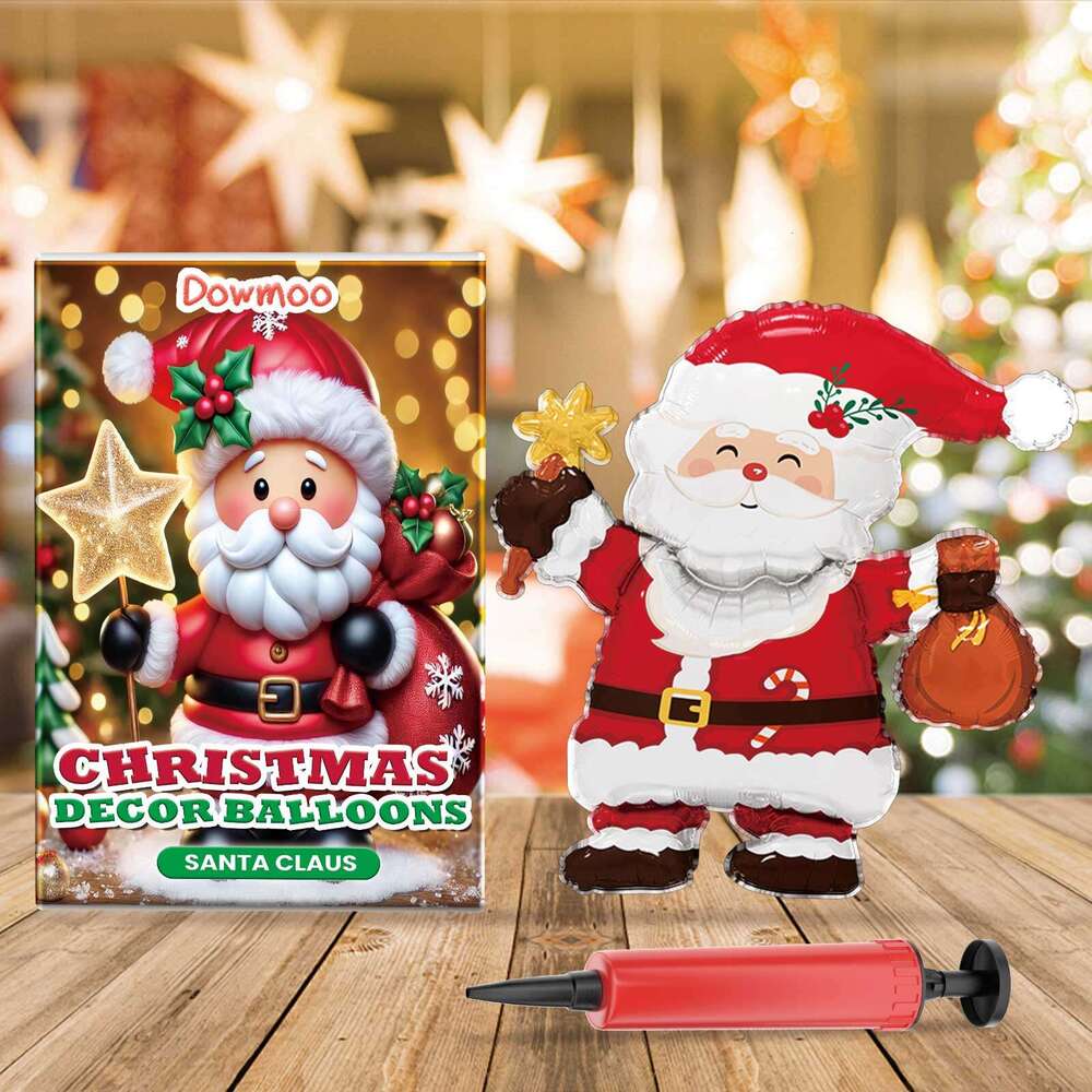 Dowmoo Balloons Balloon Standing Santa Claus Reindeer Christmas Tree Event Atmosphere Decoration S260131 2bf