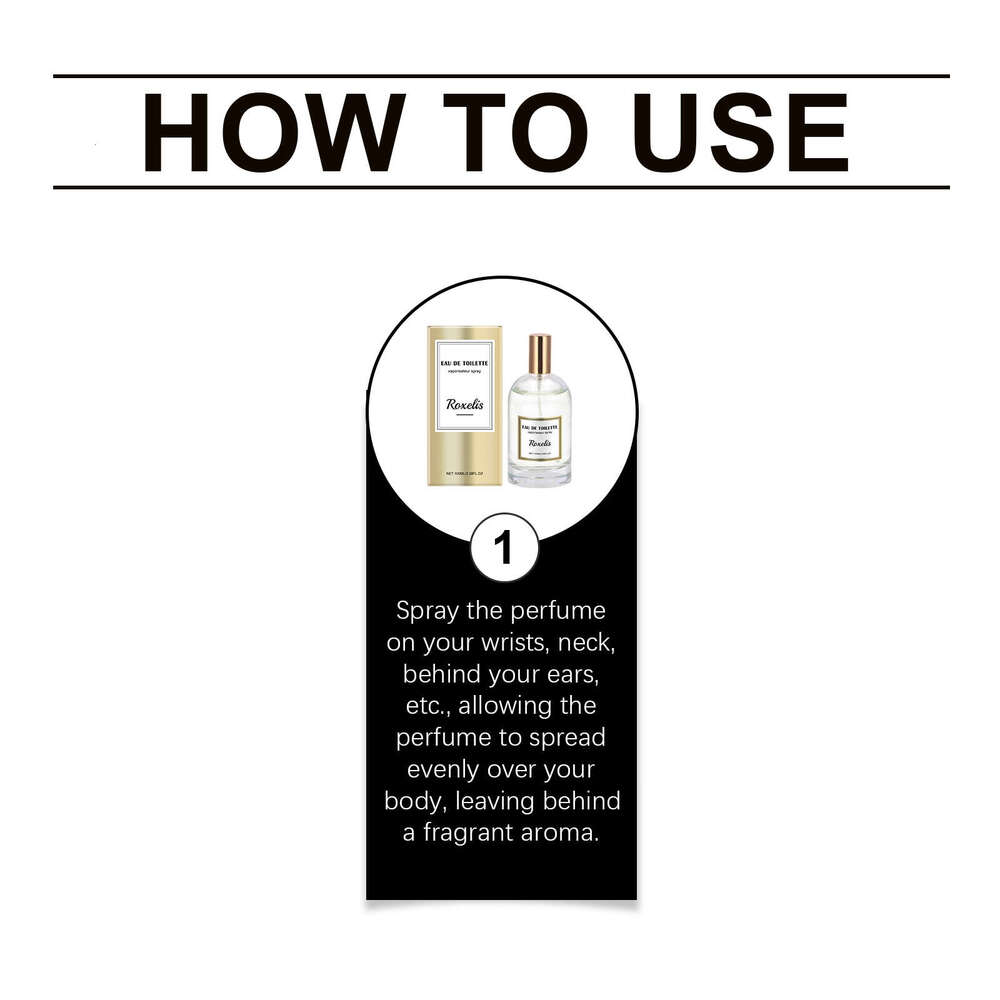 Roxelis Women's Eau de Cologne Charm Perfume Fresh Light Elegant Long-lasting Fragrance Exudes Confidence S260131