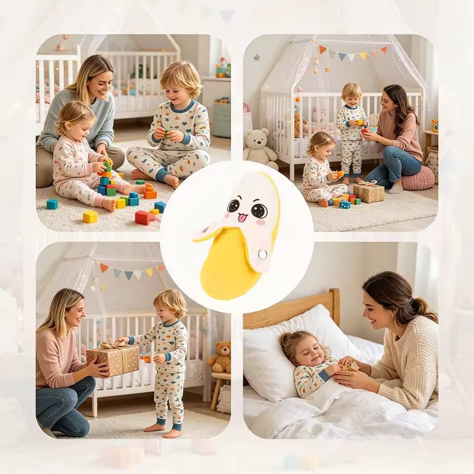 Banana Baby Beat Sensing Creative Fruit Novelty Parent-Child Musical Interactive Piano Toy Plush Doll Gift Encourage Sensory W260801 - view 6