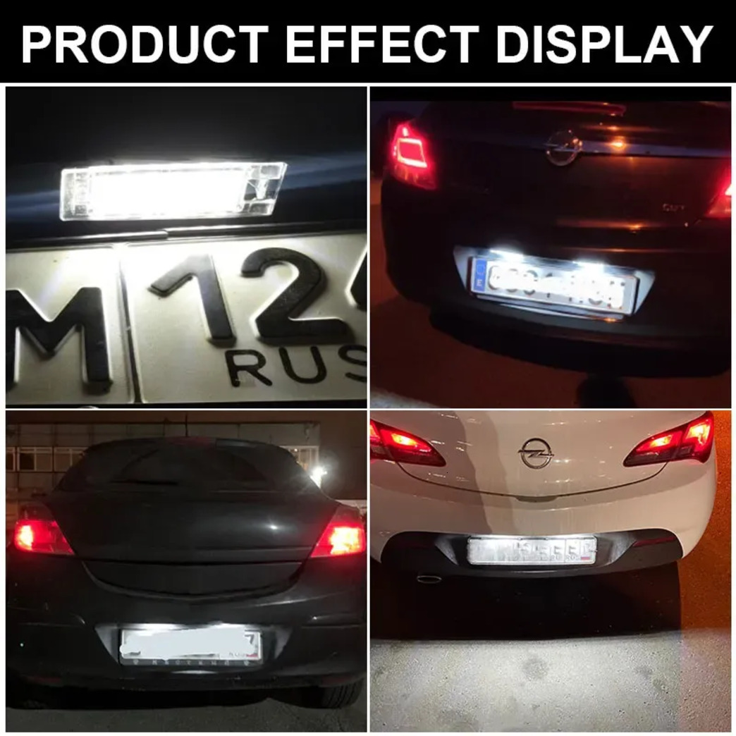 Vari Ricambi Auto 2X 12V LED Bianco Numero Luci Targa Ricambi Auto Per Alfa Romeo 147 156 159 166 Giulietta Mito GT Spider Mito Car Rubbe 44-image