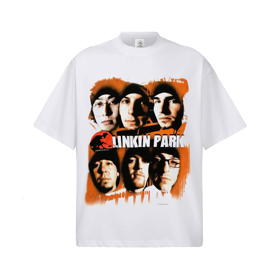2026 washed T-Shirt Summer Linkin Park 230g Washed American Retro Drop-Shoulder Round-Neck Short Sleeve - view 4