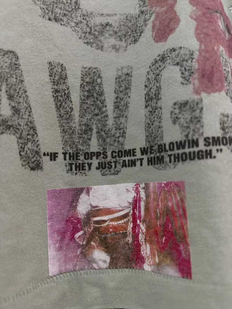 26AW PALY O-Neck American Style Hole Long Sleeve Graffiti Eye Print Street Fashion Men Women Oversized T Shirt Z260801 - view 6