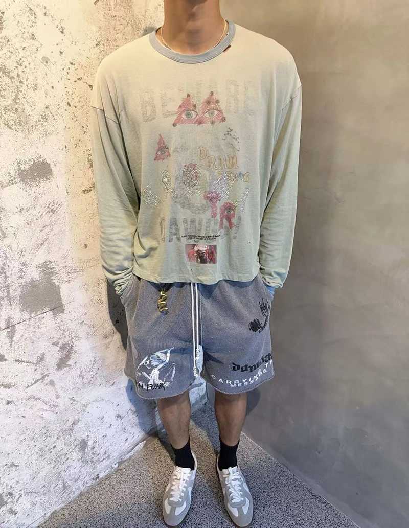26AW PALY O-Neck American Style Hole Long Sleeve Graffiti Eye Print Street Fashion Men Women Oversized T Shirt Z260801 - view 4