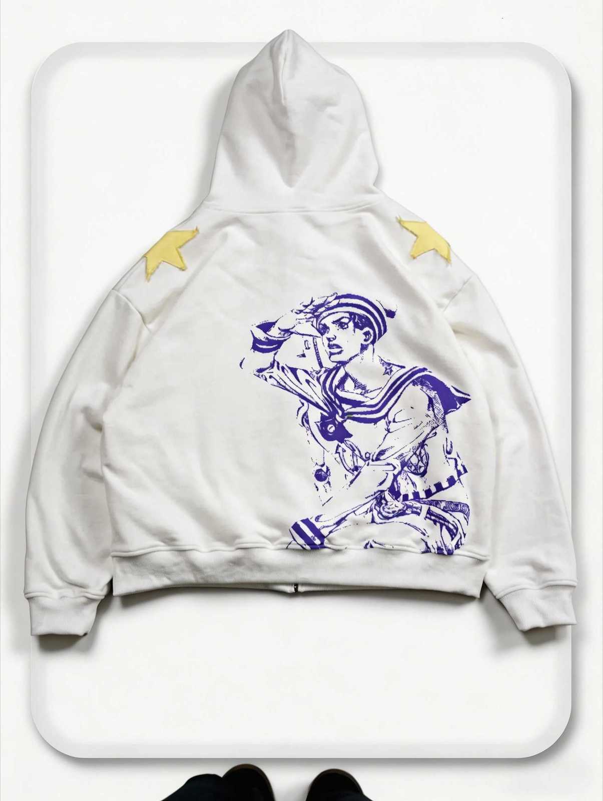 Adventure Hip Bizarre Hop Jojo Star Zip Hoodies Harajuku Oversized Mens Womens Zipper Hoodie Stands Couple Y2k Street Sweatshirt J260731 - view 3