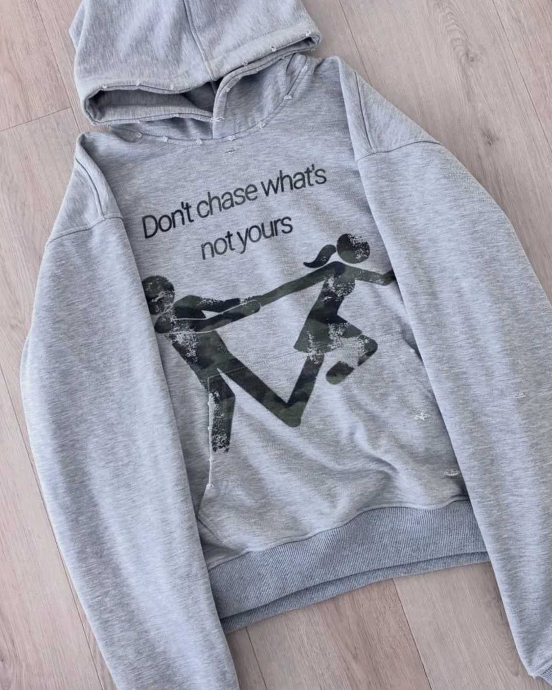 chase Y2K Gray Sport Dont Hoodie Print Sweatshirt Men Women Vintage Classic Hip Hop Streetwear Tracksuit Men Clothing Loose Top J260731 - view 5