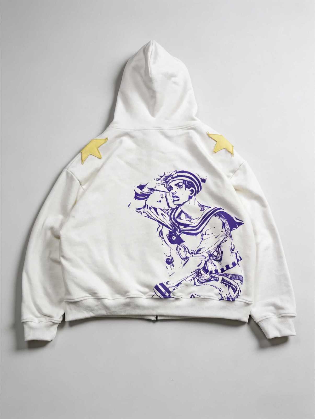 Adventure Hip Bizarre Hop Jojo Star Zip Hoodies Harajuku Oversized Mens Womens Zipper Hoodie Stands Couple Y2k Street Sweatshirt J260731 - view 4