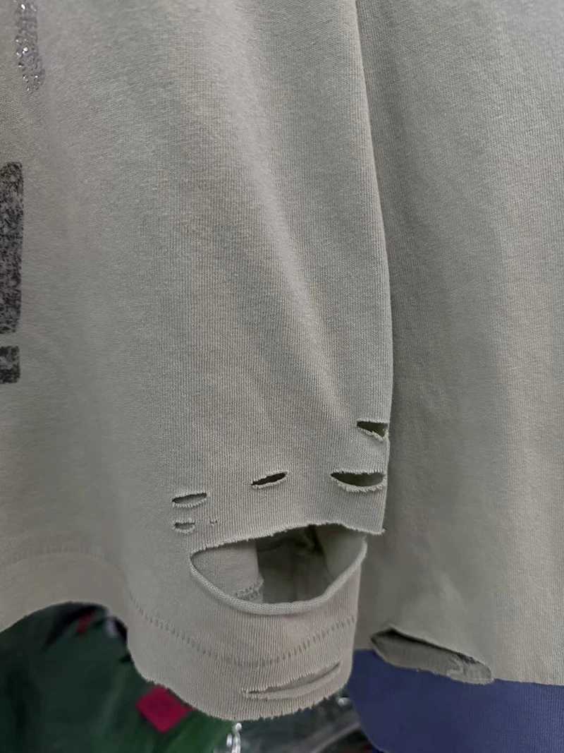 26AW PALY O-Neck American Style Hole Long Sleeve Graffiti Eye Print Street Fashion Men Women Oversized T Shirt Z260801 - view 7