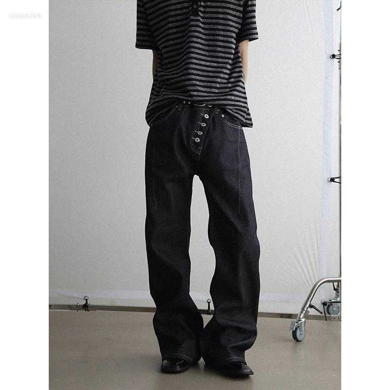 Jeans Pantaloni Neri Keqi Da Uomo Hiphop Grunge Vintage Harajuku Y2K Pantaloni …