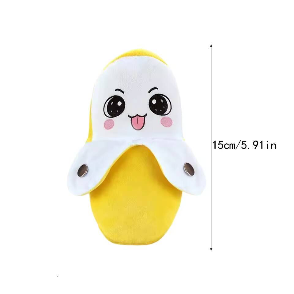 Banana Baby Beat Sensing Creative Fruit Novelty Parent-Child Musical Interactive Piano Toy Plush Doll Gift Encourage Sensory W260801 - view 7
