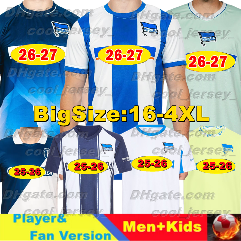 Xxxl 4XL 2026 2027 Hertha Berliner Maglie Da Calcio Reese Thorsteinsson Sessa D…