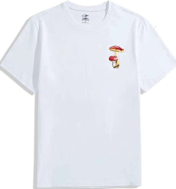 Amanita 2026 Fungo Da Uomo Nuovo Carino 100% Cotonet Shirt Estiva Girocollo Man…