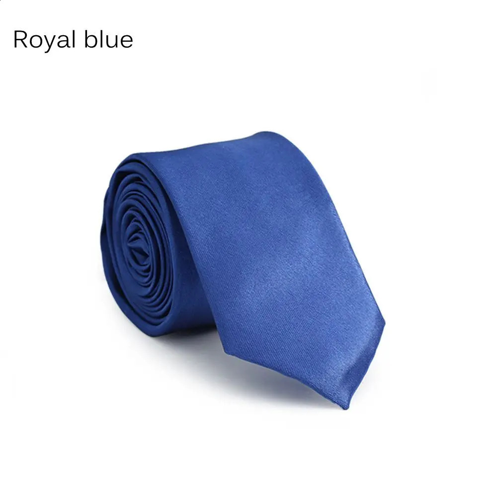 Fashion Casual Slim Plain Mens Solid Skinny Neck Party wedding Tie Silk Necktie 260727 - view 6
