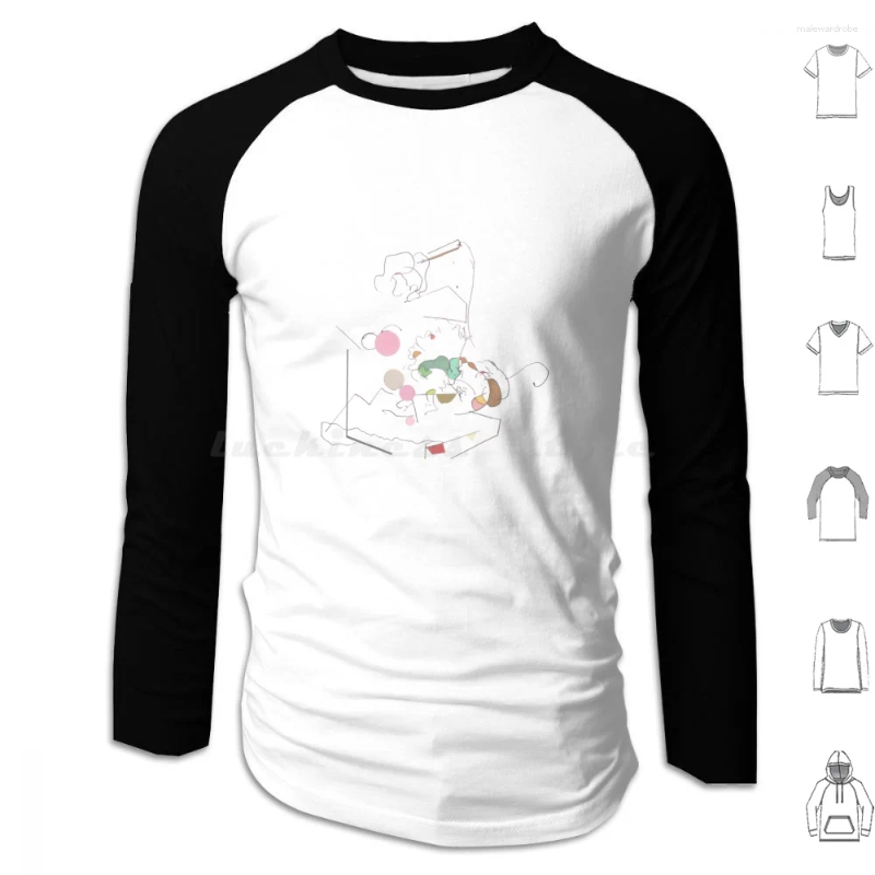 Felpe Con Cappuccio Da Uomo Still Life Loop-Abby's Long Sleeve Abstract