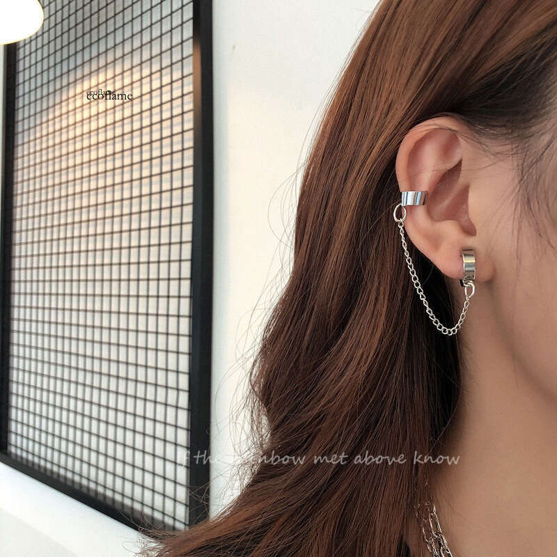 Polsini Minimalisti E Sofisticati Per Donne Senza Piercing, Stile Hip-Hop, Semplici Clip Per Ossa Dell'orecchio, Orecchini Integrati, Nuovo Modello-image
