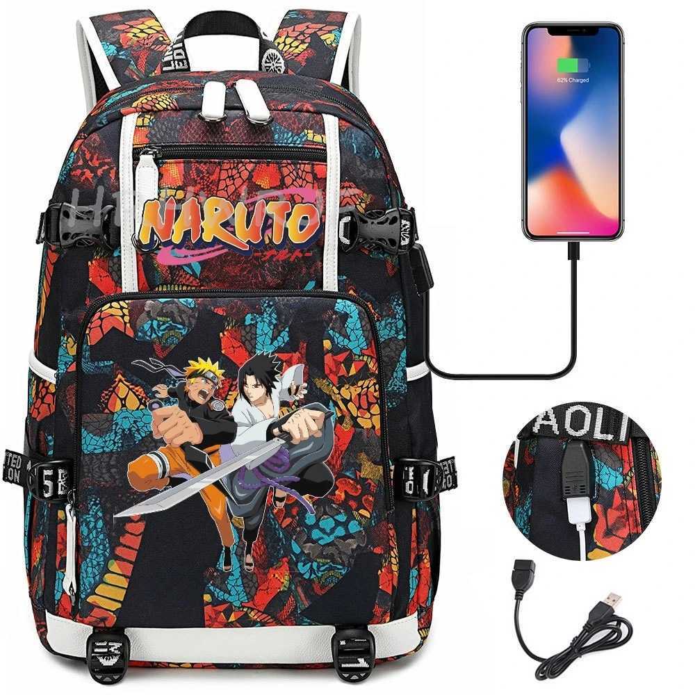 Uzumaki Naruto Uchiha Sasuke Zaino Zaino Scuola Ortopedico Mimetico Zaino Scuol…