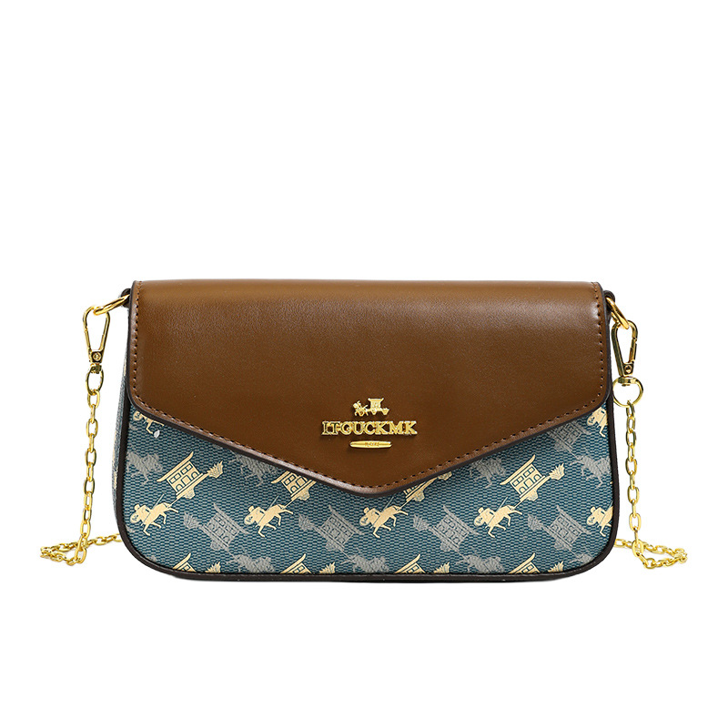 Luxury Designer I TGUCKMK Luxury 2026 New Fashion Classic Printed Designer Envelope Retro Versatile Single Shoulder Bag For Women - view 6
