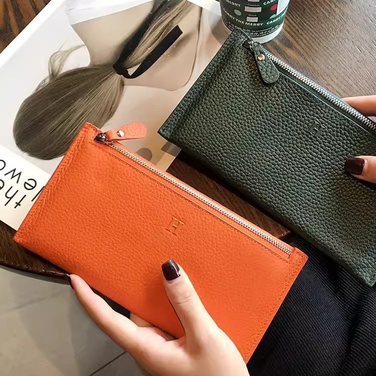 Luxury Brand Designer Bag Genuine Leather Phone Bag 2024 New Model, Popular Online, Hand-Held Wallet, Niche Design, Multifunctional, Large-Capacity-image