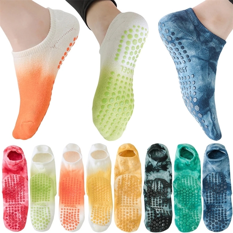 High Quality Cotton Non Slip Yoga Socks For Women Color Anklet Anti-Skid Pilates Barre Trampoline Fitness Sports Training Sock 260706BJ