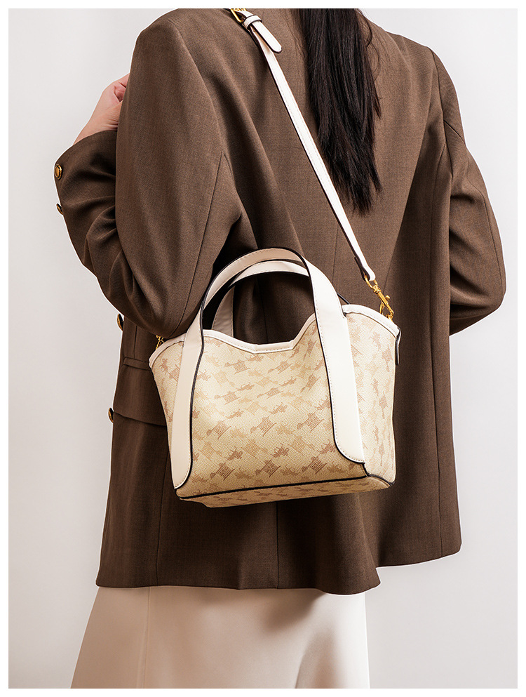 Luxury Designer I TGUCKMK Luxury 2026 New Fashion Printed Designer Bucket Retro Versatile Trend Classic Shoulder Bag For Women - view 5