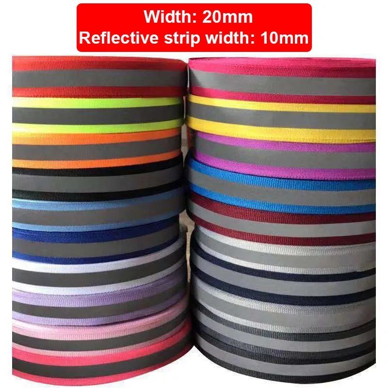 Nastro Riflettente Da 20 Mm Nastro Da Cucire Di Sicurezza Da 50 Iarde Per Zaini…