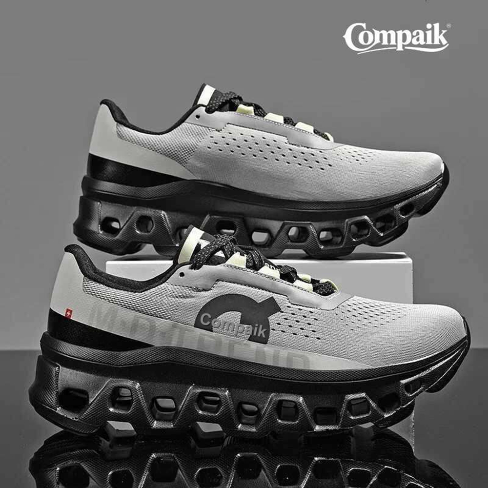 Compaik Scarpe Da Corsa Unisex Bianche Leggere Traspiranti,…