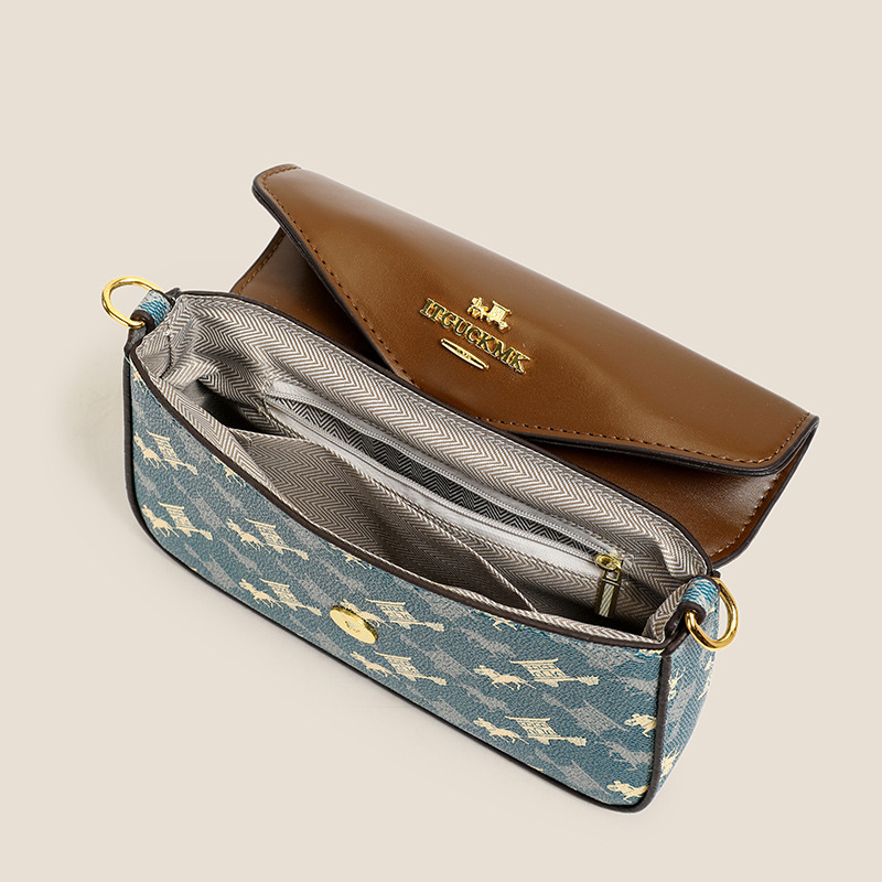 Luxury Designer I TGUCKMK Luxury 2026 New Fashion Classic Printed Designer Envelope Retro Versatile Single Shoulder Bag For Women - view 5
