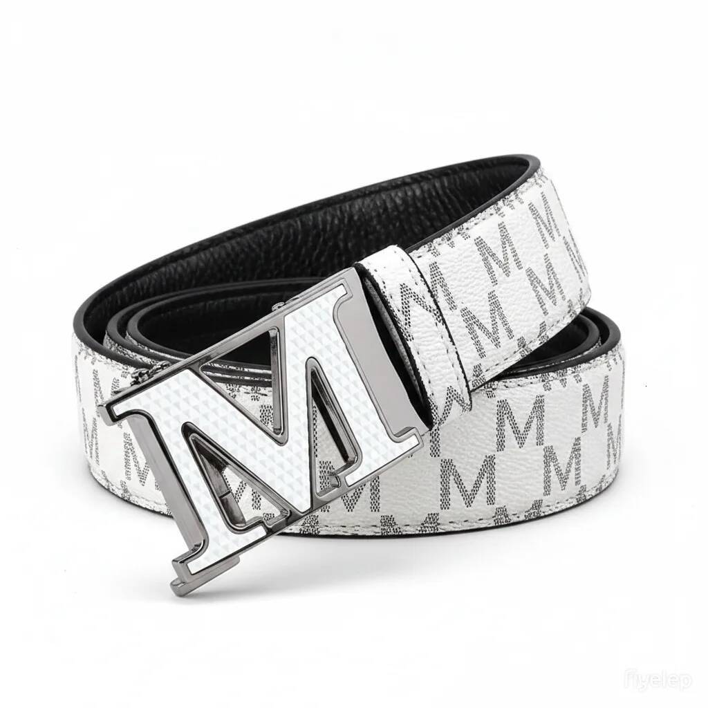 New Fashion M Men's Accessories High-Quality Alloy Automatic Buckle Letter Print Multifunctional Belt - view 7