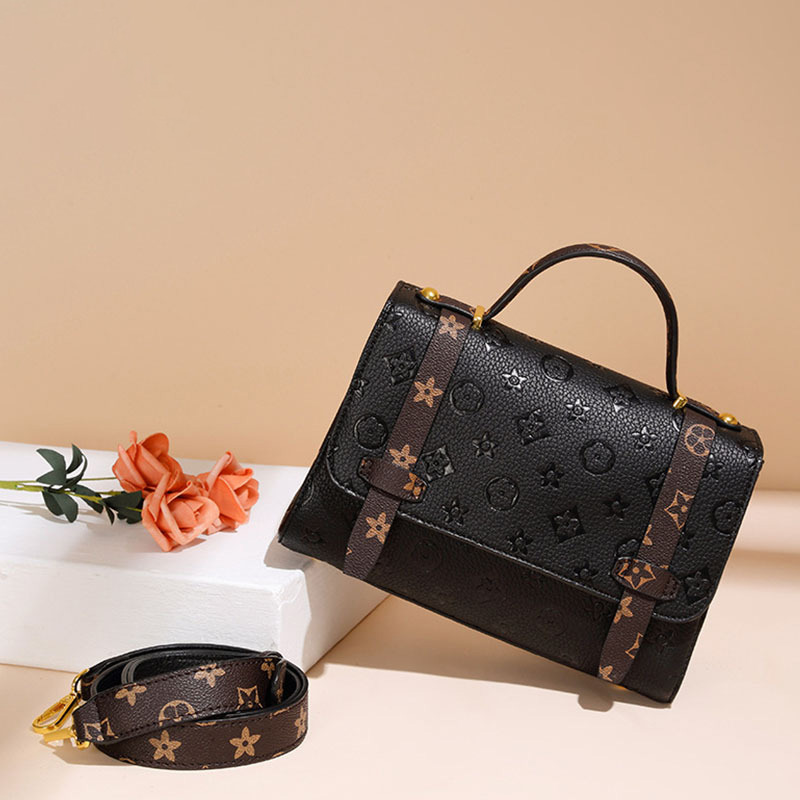 Luxury Designer Luxury 2026 New Style Classic Printed Handbag Trendy Fashion Cross Shoulder Bag Black Women's Gift - view 3
