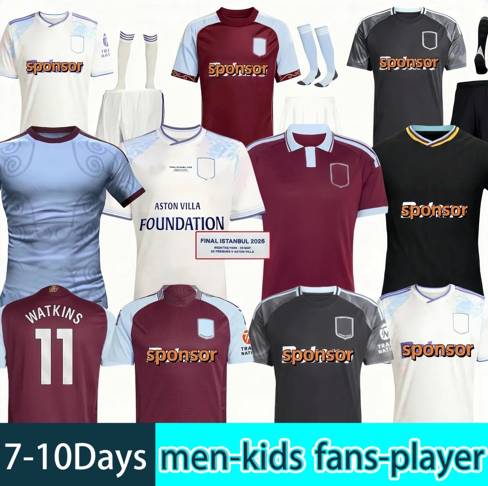 Astons Villla 26 27 Maglie Da Calcio Watkins Mcginn Rogers …
