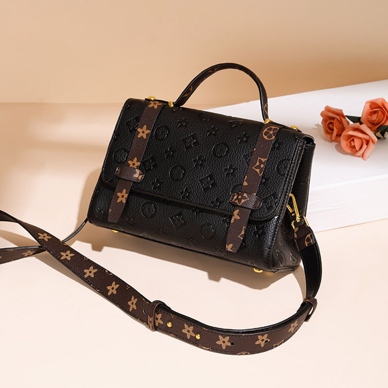 Luxury Designer Luxury 2026 New Style Classic Printed Handbag Trendy Fashion Cross Shoulder Bag Black Women's Gift