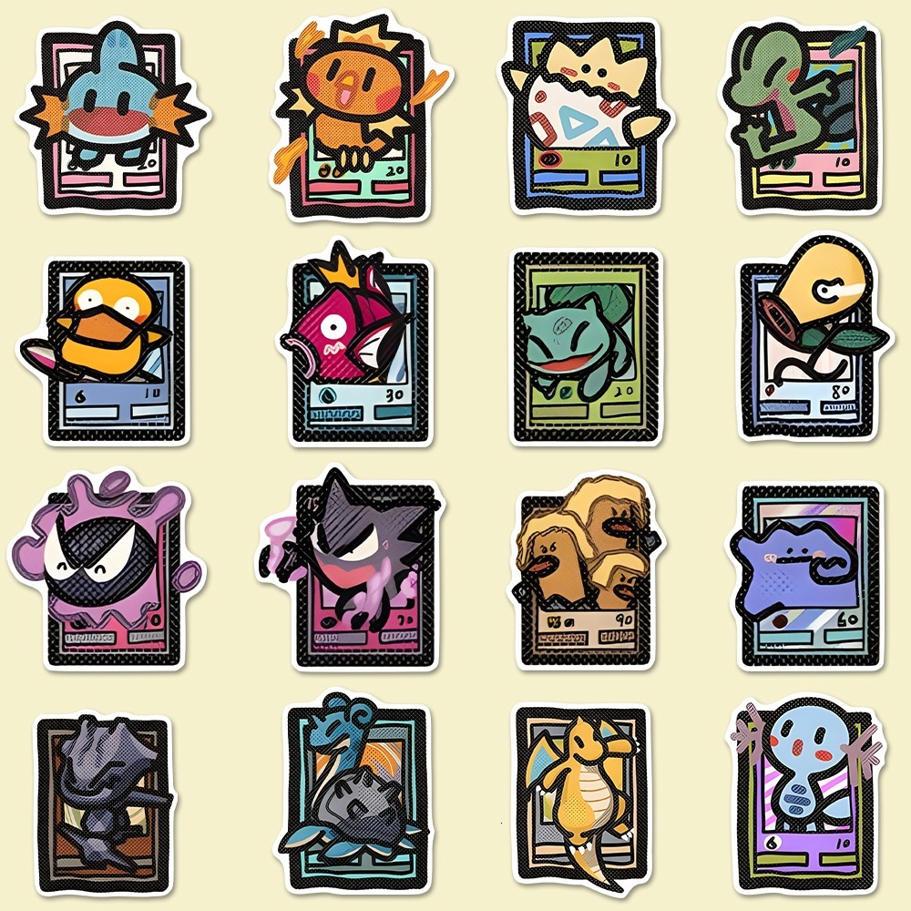 98 stickers, pet elf Pokemon card anime peripheral decorations - view 4