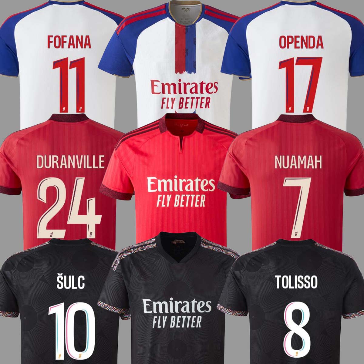 26 27 Maglie Da Calcio Lione Olympique Lyonnais 2026 2027 Endrick A.Moreira Tol…