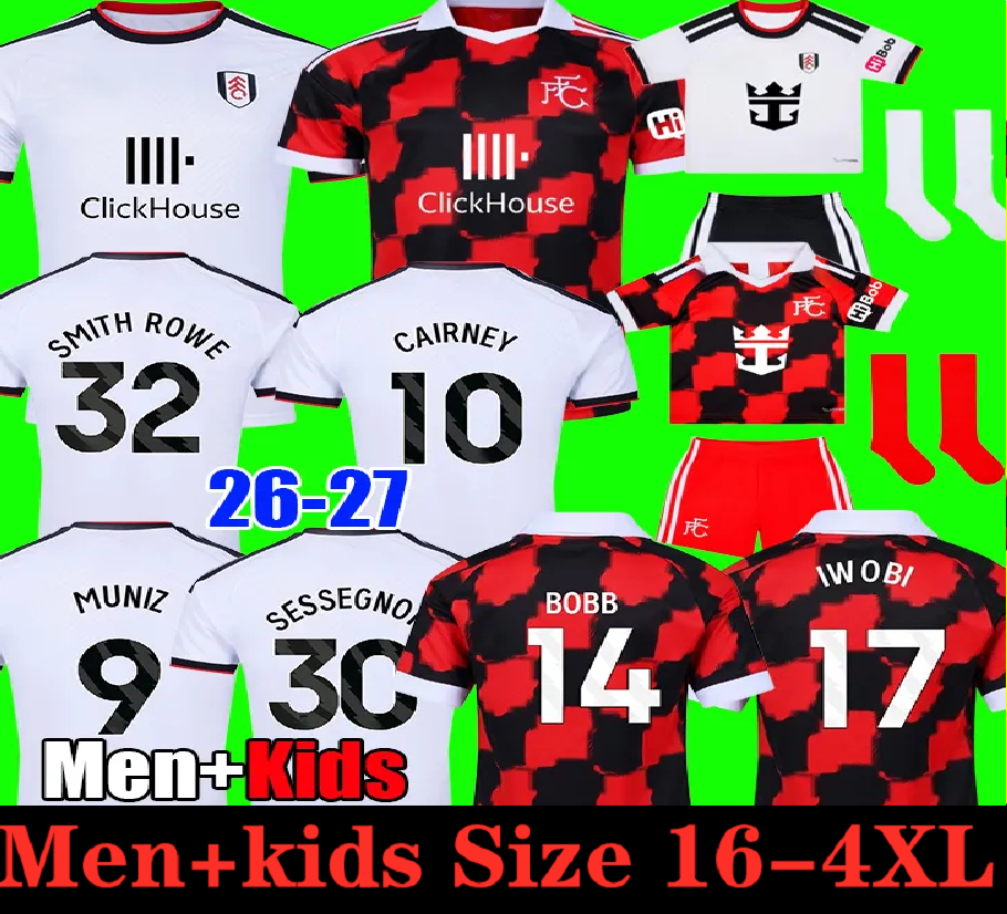 2026 Fulham Football Shirt Soccer Jerseys 26 27 Smith Rowe …