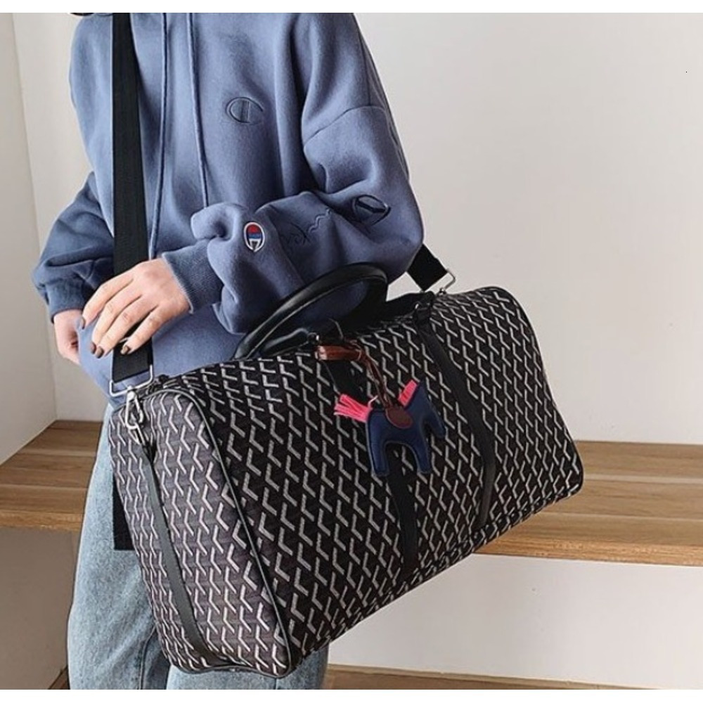 Large Capacity Handheld Bag Dogtooth Women Travel Gym Waterproof Storage Bag Korean Version Classic Wholesale Versatile Outdoor Sports Daily Vacation  - view 3