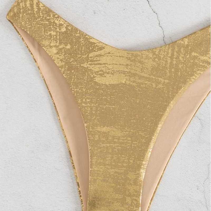 Women's Swimwear 2026 New Gold-Embossed Halter Neck Bikini Sexy Two-Piece Swimsuit with Starfish Decoration for Women's Beach Vacation Swimw - view 5