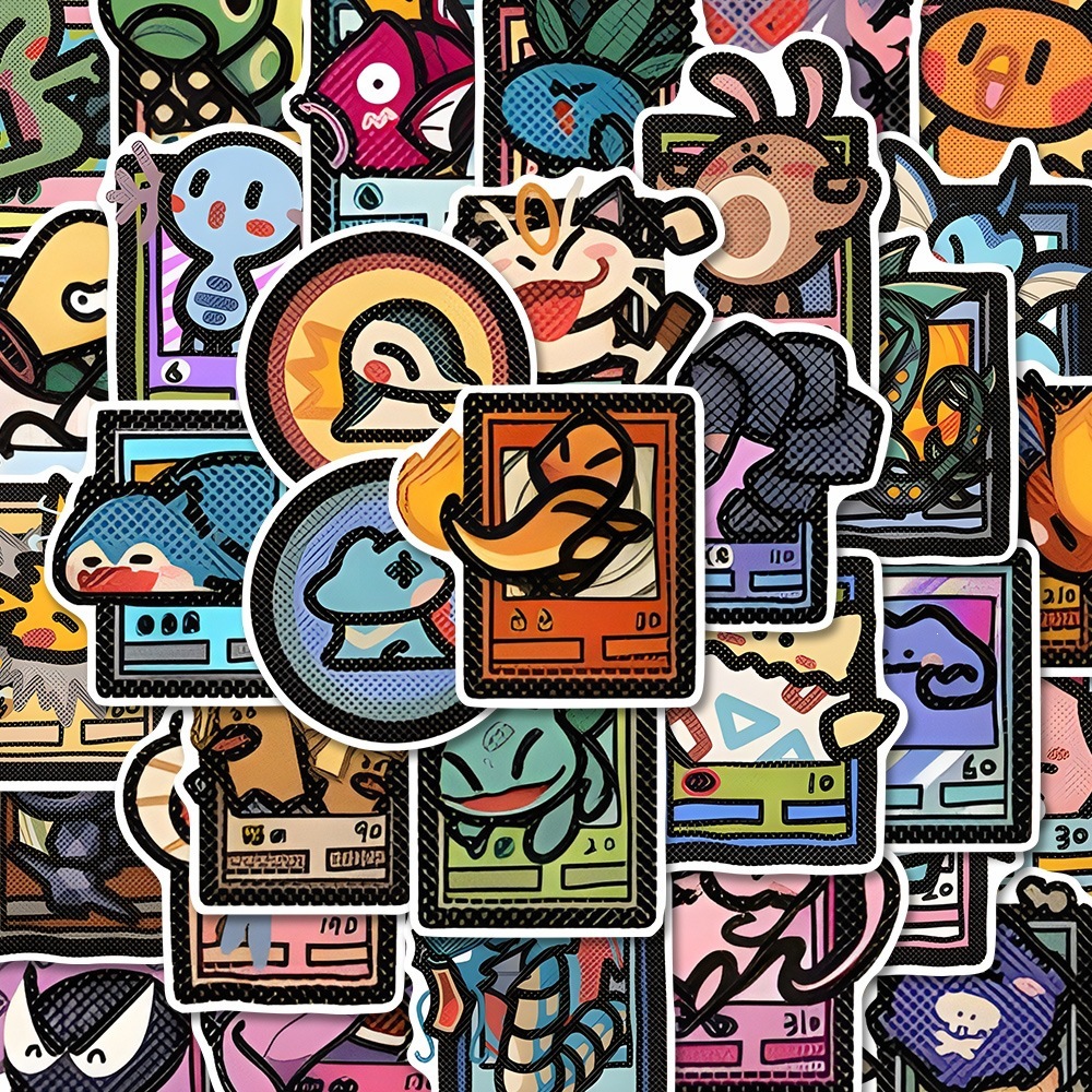 98 stickers, pet elf Pokemon card anime peripheral decorations - view 3